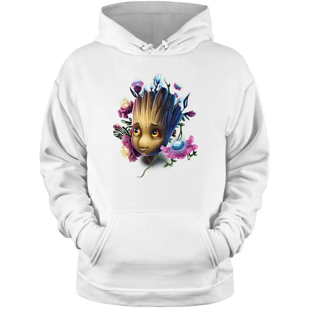 Marvel Guardians Of The Galaxy Groot Flowers Graphic T-shirt Pullover Hoodie