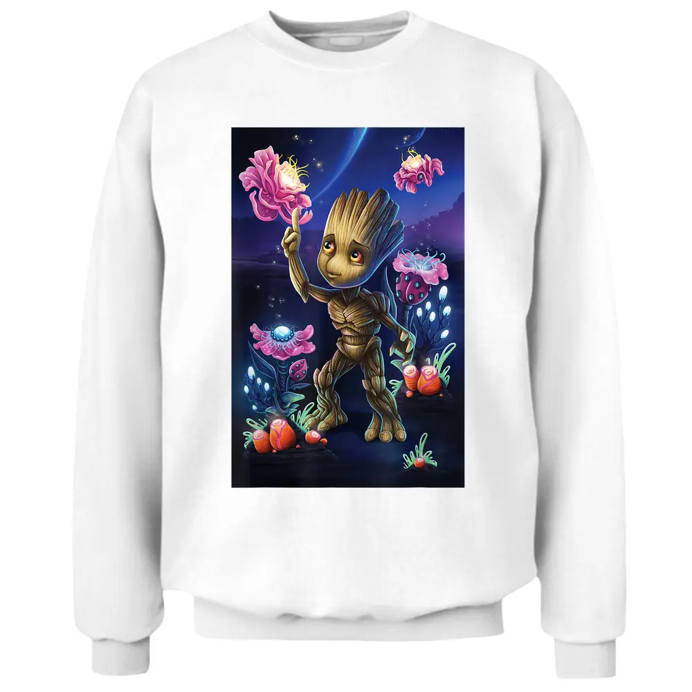 Marvel Guardians Of The Galaxy Groot Plants Pullover Sweatshirt