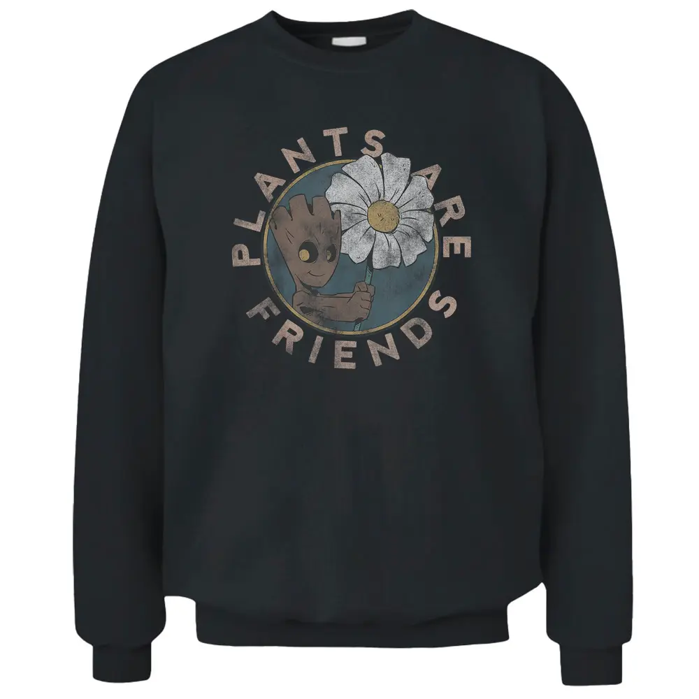 Marvel Guardians Of The Galaxy Groot Plants Are Friends Pullover Sweatshirt