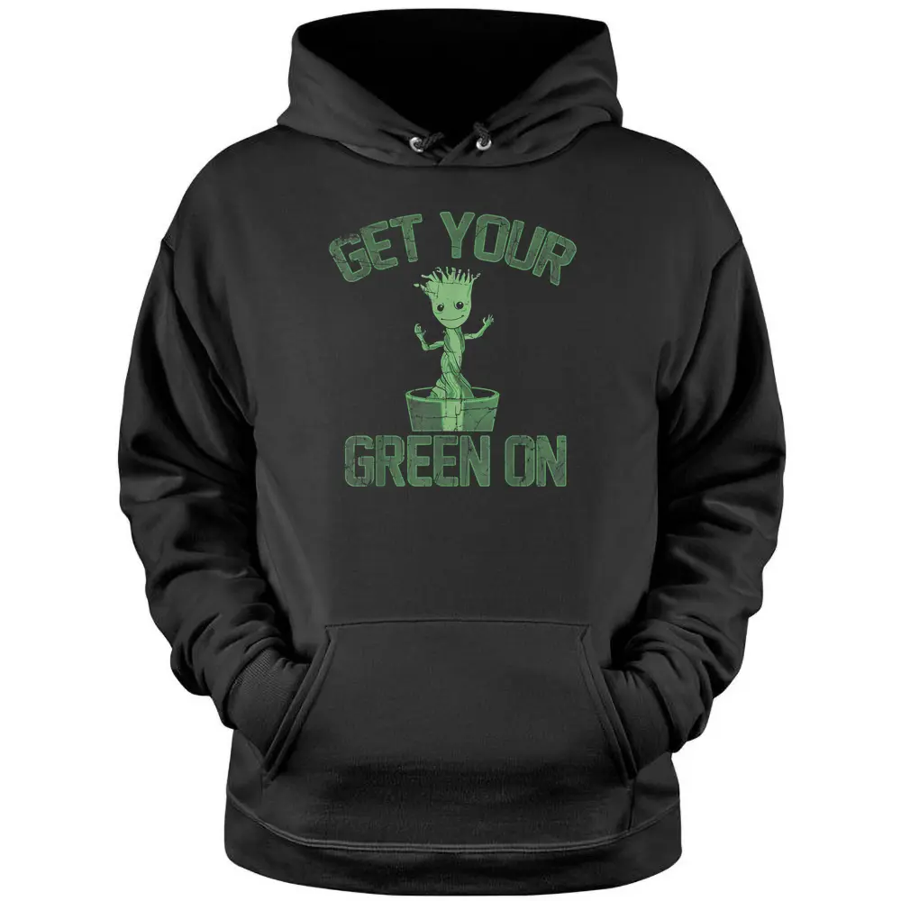 Marvel Guardians Of The Galaxy St. Patricks' Day Groot Pullover Hoodie