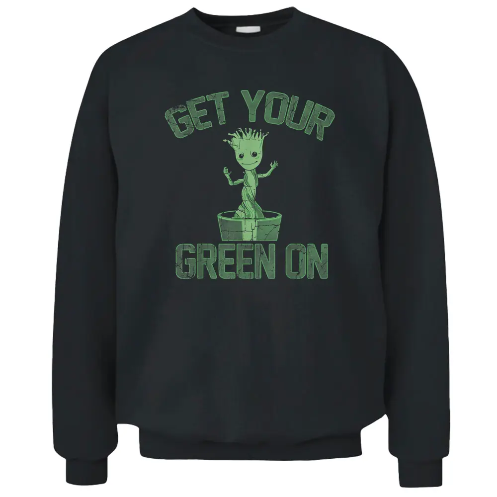 Marvel Guardians Of The Galaxy St. Patricks' Day Groot Pullover Sweatshirt