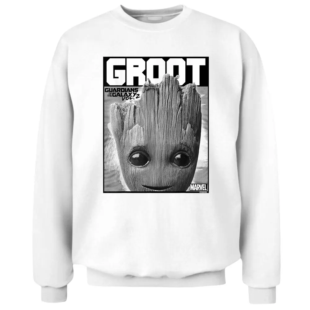 Marvel Guardians Of The Galaxy Vol 2 Big Face Groot Poster Pullover Sweatshirt