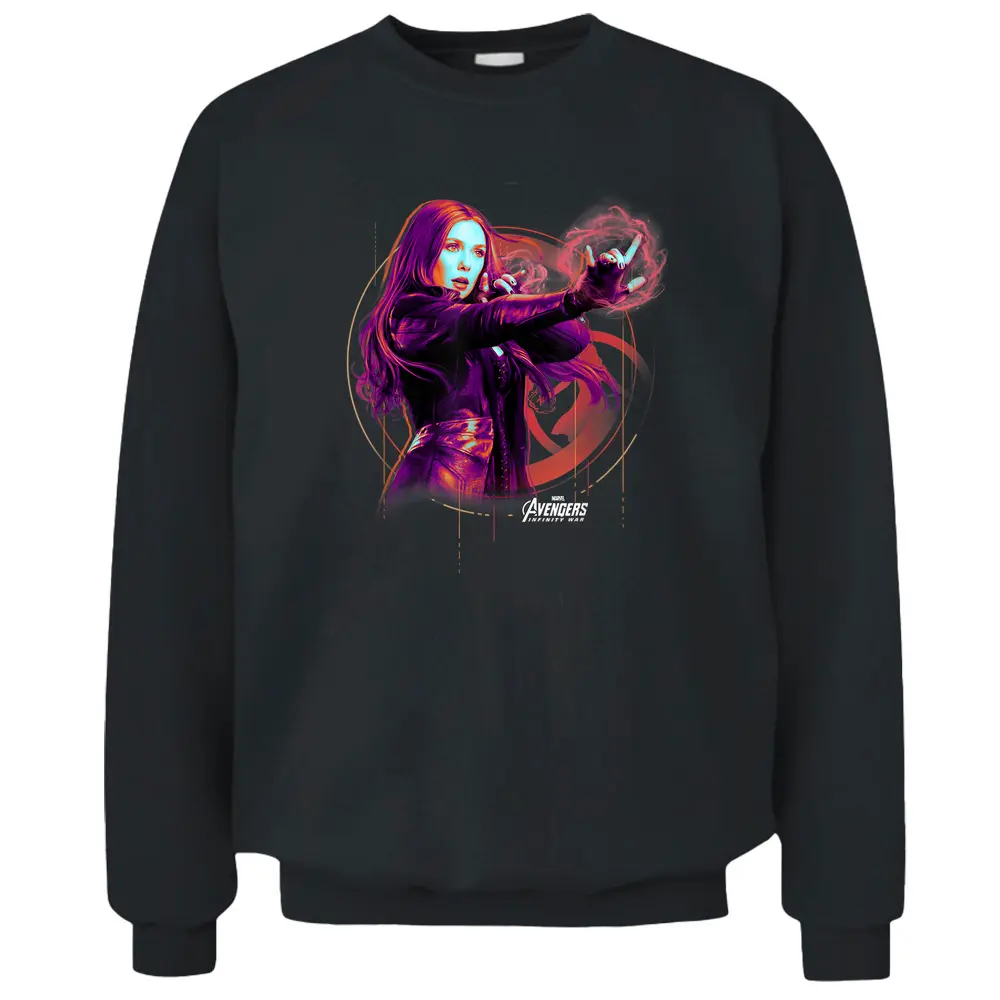 Marvel Infinity War Scarlet Wich Tech Graphic Pullover Sweatshirt