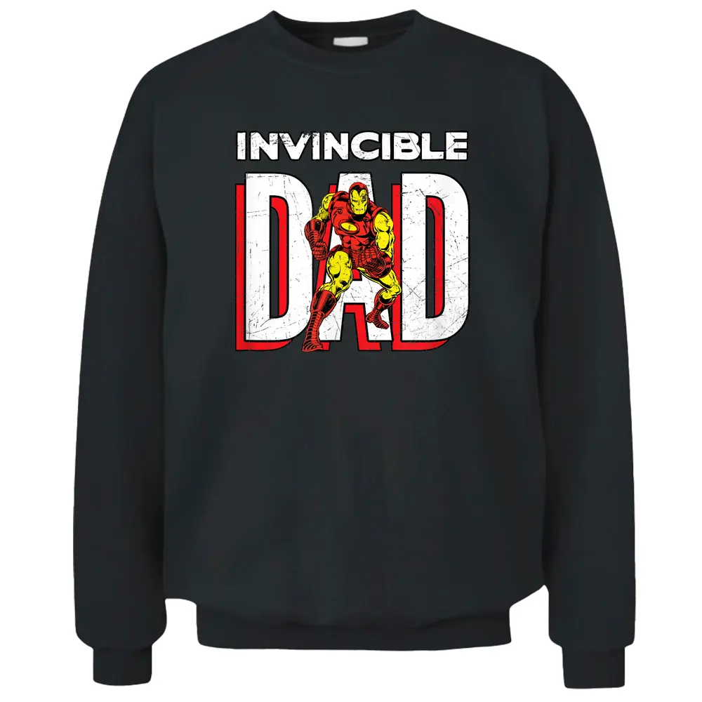 Marvel Iron Man Invincible Dad Comic Book Men's Pullover Sweatshirt
