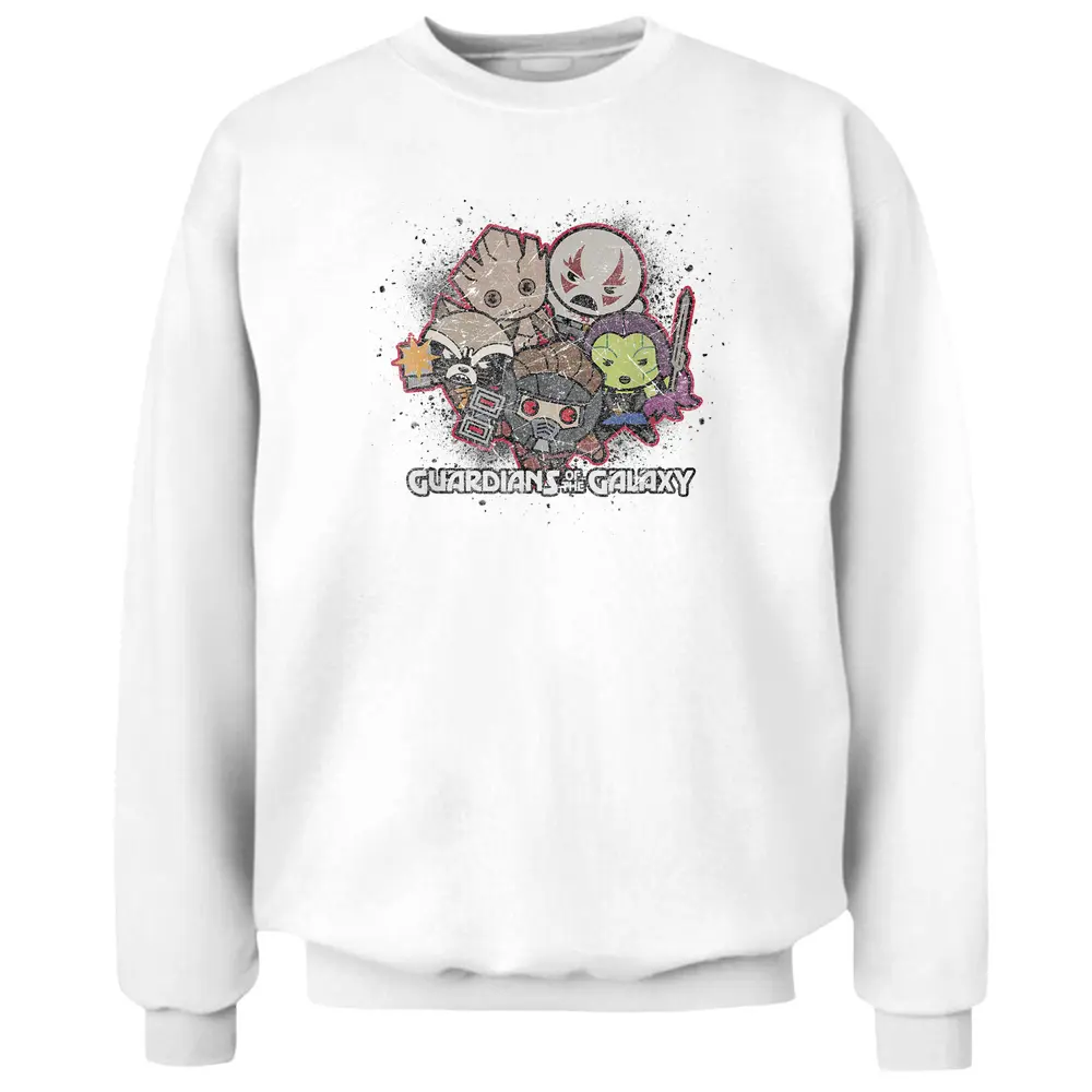 Marvel Kawaii Guardians Of The Galaxy Cute Graphic Pullover Sweatshirt