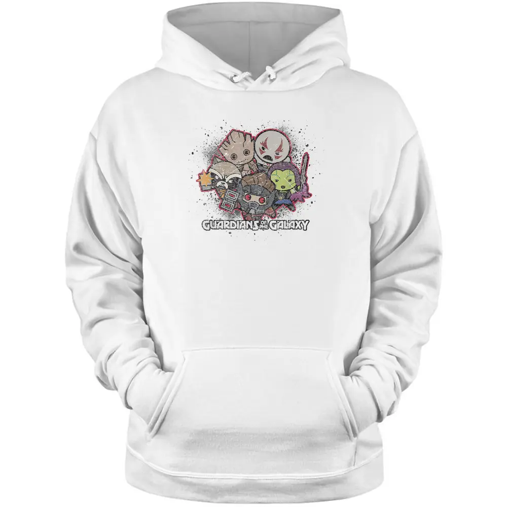 Marvel Kawaii Guardians Of The Galaxy Cute Graphic Pullover Hoodie