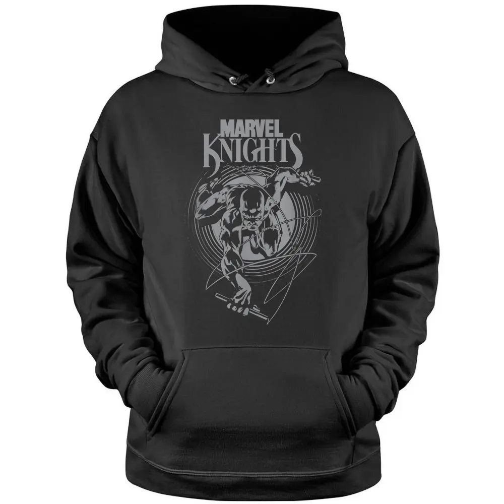 Marvel Knights Daredevil Tonal Action Shot Logo Pullover Hoodie