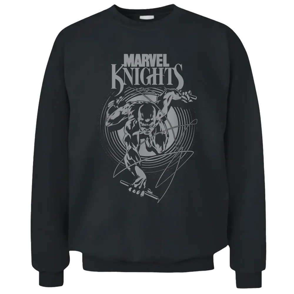 Marvel Knights Daredevil Tonal Action Shot Logo Pullover Sweatshirt