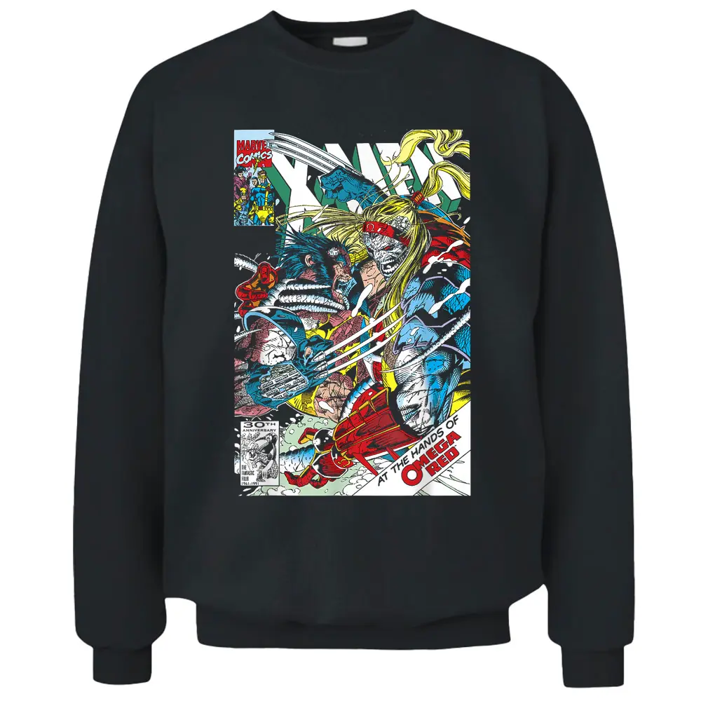 Marvel Omega Red Comic Book Cover Pullover Sweatshirt