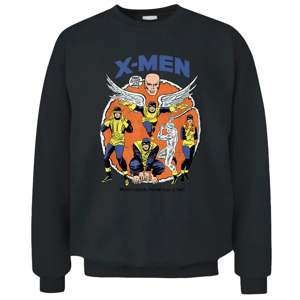 Marvel Original X-men Mutants Classic Retro Comic Pullover Sweatshirt