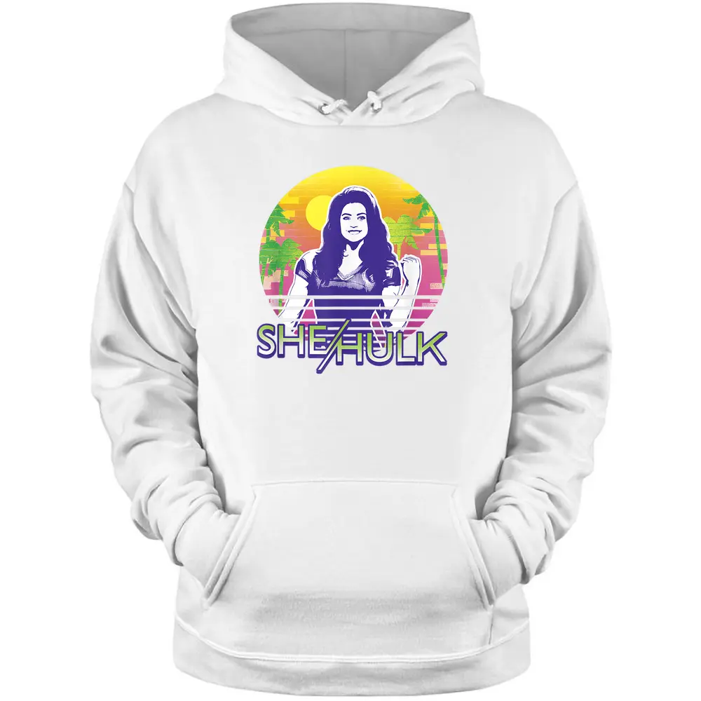 Marvel She-hulk Attorney At Law Jennifer Walters Sunset Pullover Hoodie