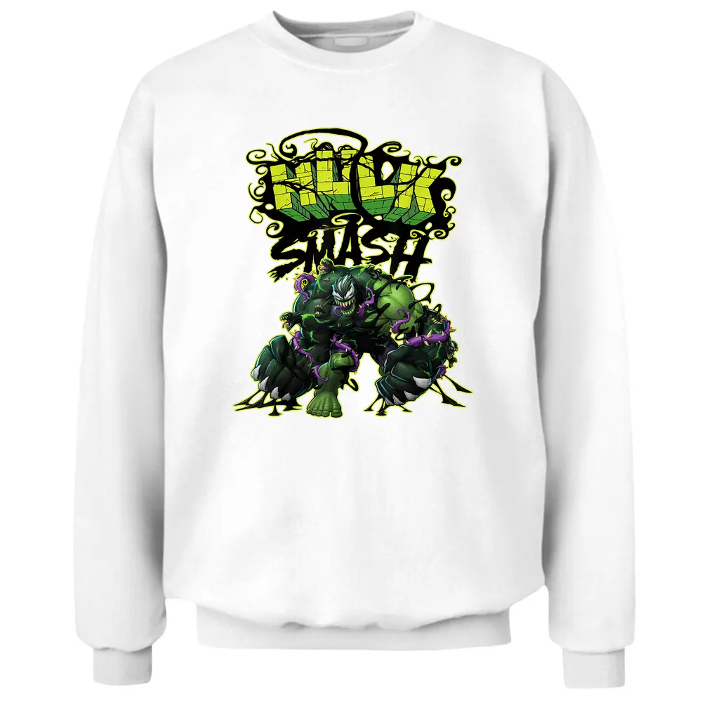 Marvel Spider-man Maximum Venom Hulk Smash Venomized Pullover Sweatshirt