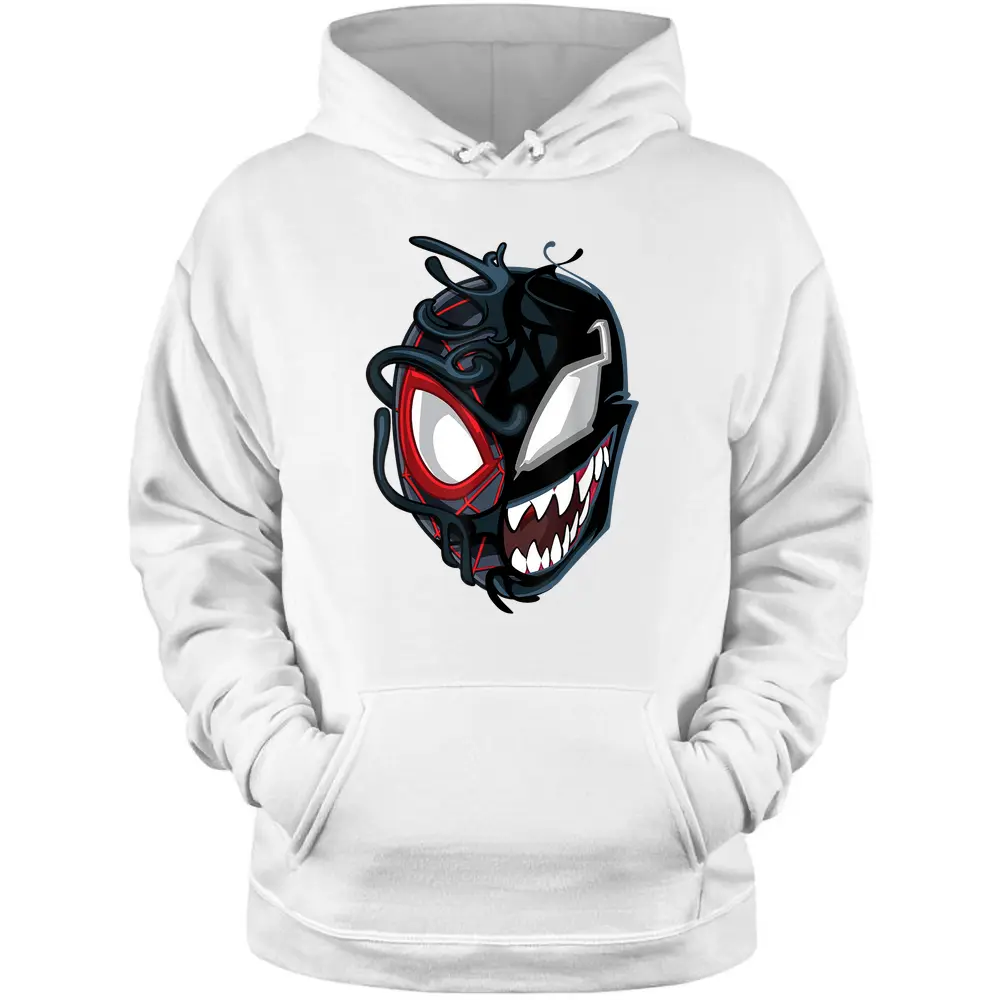 Marvel Spider-man Maximum Venom Miles Morales Big Face Pullover Hoodie