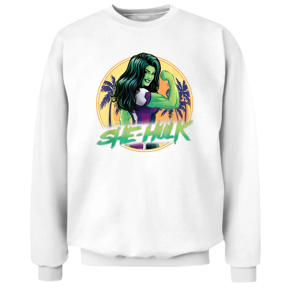 Marvel Studios She-hulk Disney Plus Flex Pullover Sweatshirt