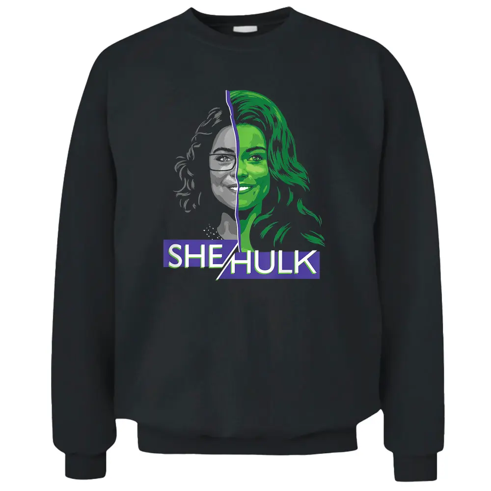 Marvel Studios She Hulk Jen Walters Split Pullover Sweatshirt