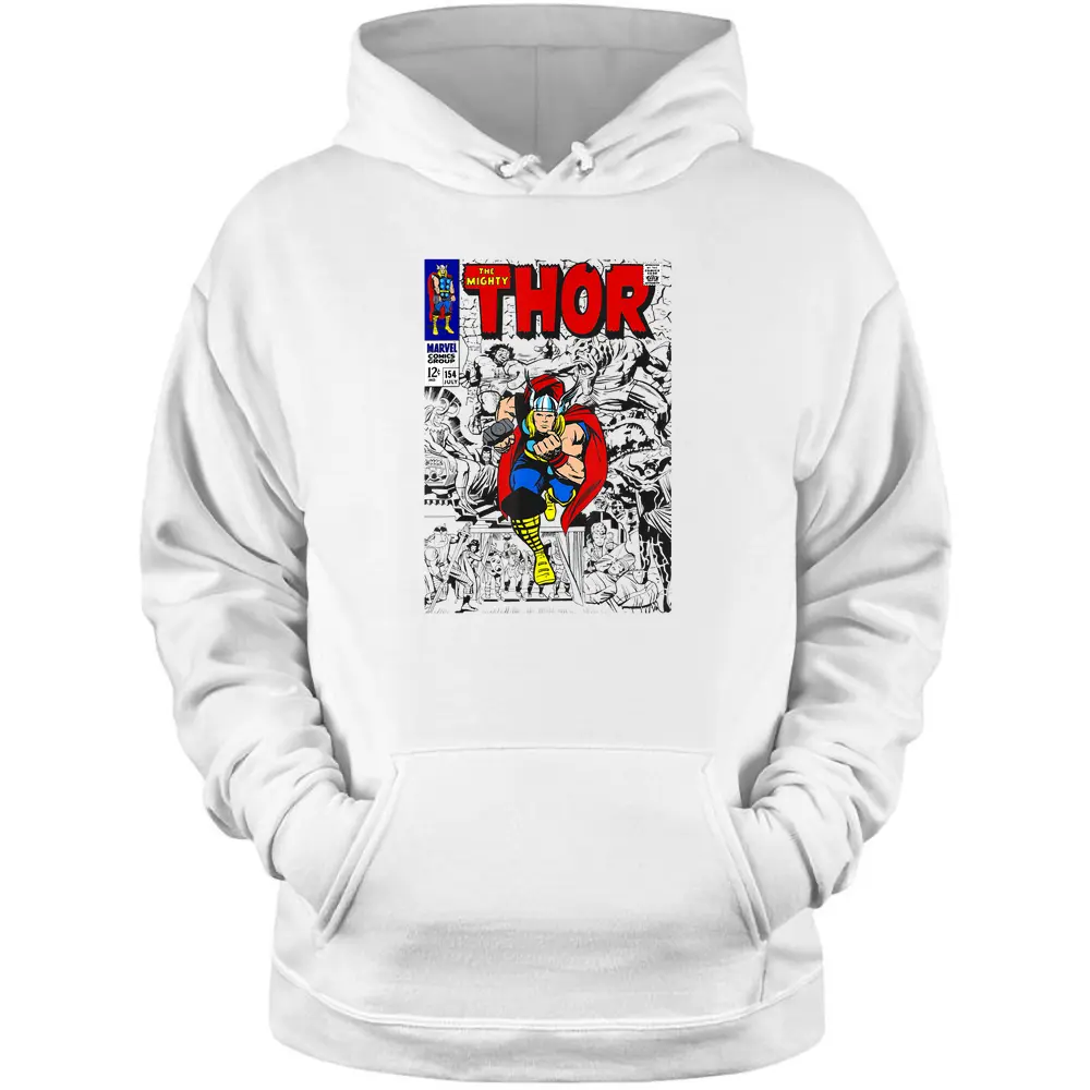 Marvel The Mighty Thor Retro Classic Comic Graphic T-shirt Pullover Hoodie