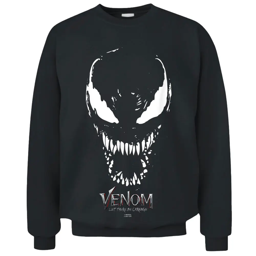 Marvel Venom Let There Be Carnage Big Face Venom Pullover Sweatshirt