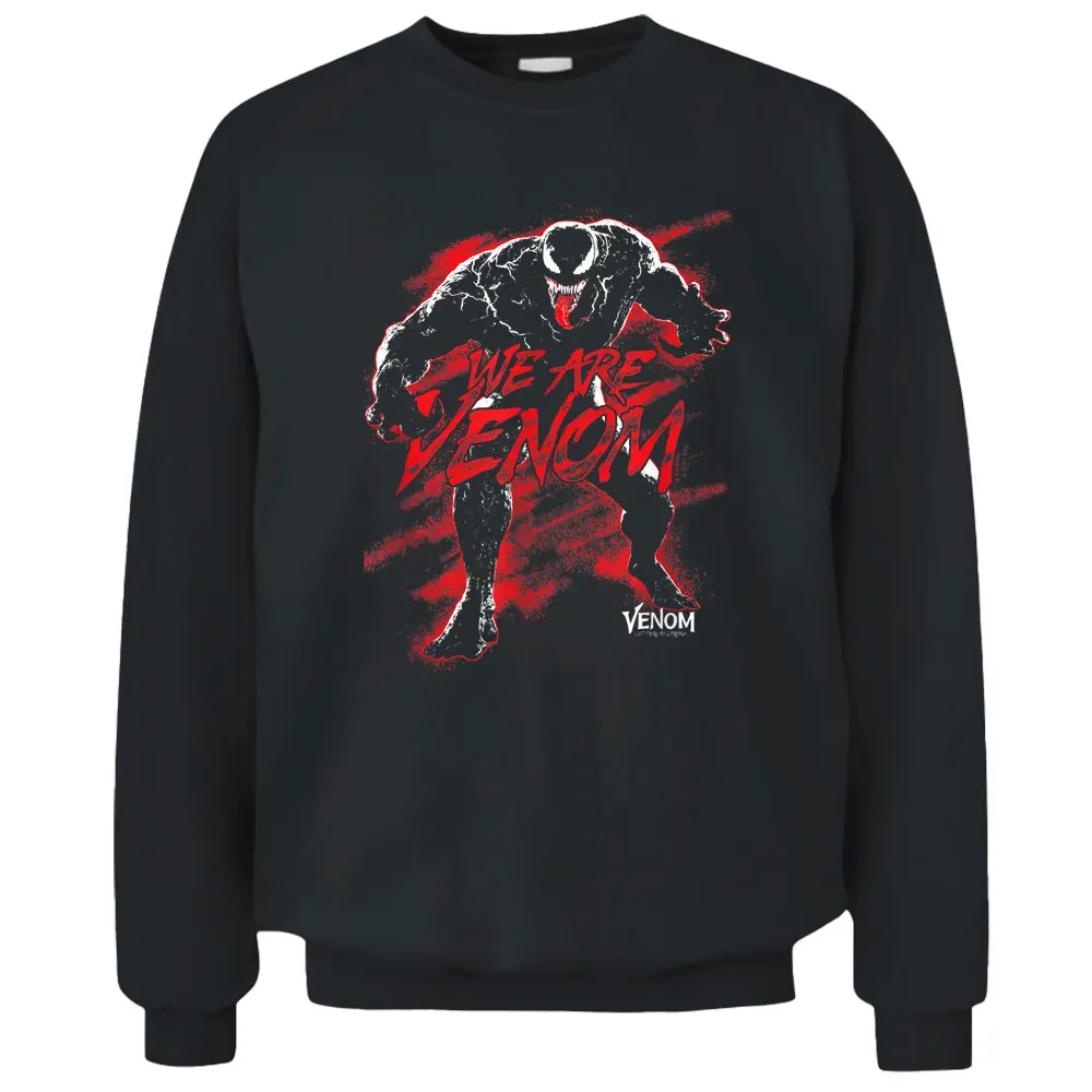 Marvel Venom Let There Be Carnage We Are Venom Red Splash Pullover Sweatshirt