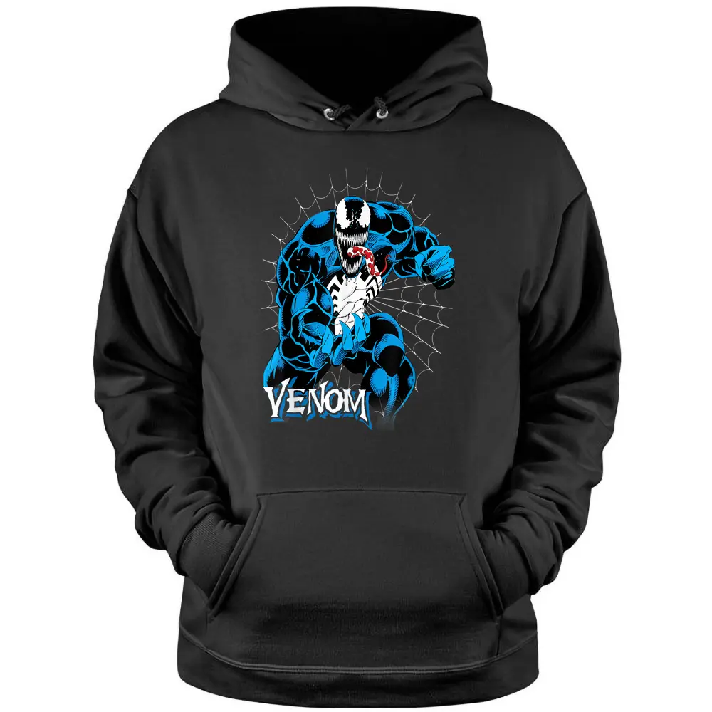 Marvel Venom Tangled In Web Graphic Pullover Hoodie