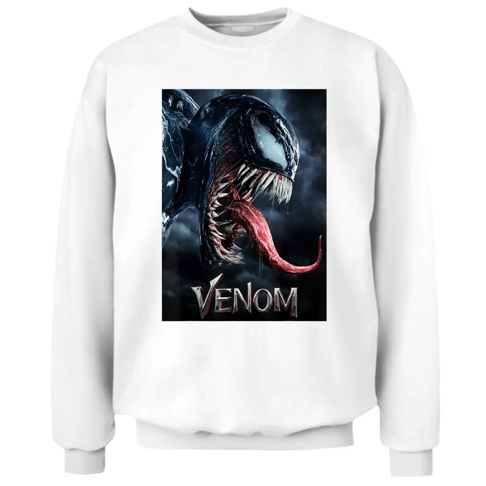 Marvel Venom Tongue Out Poster Graphic T-shirt Pullover Sweatshirt