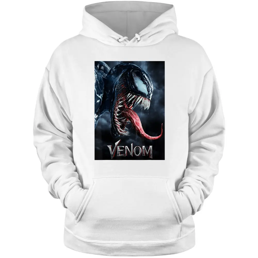 Marvel Venom Tongue Out Poster Graphic T-shirt Pullover Hoodie