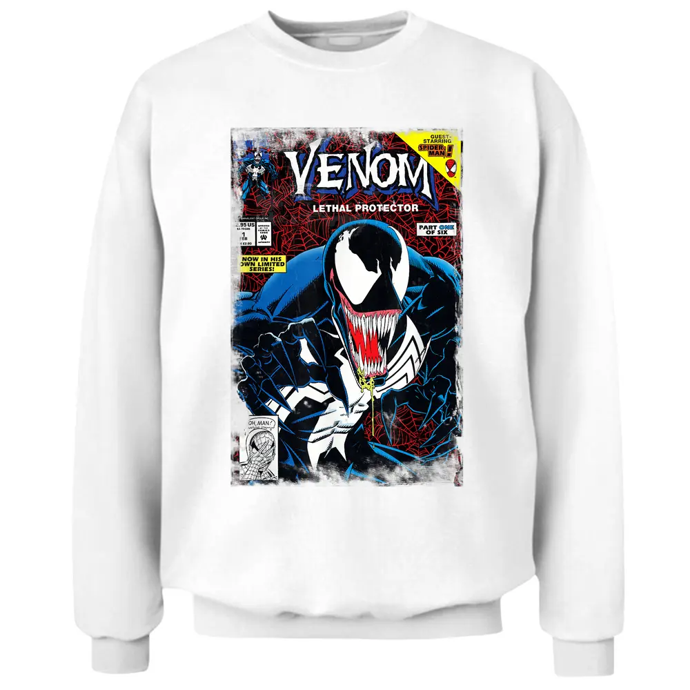 Marvel Venom Vintage Comic Book Cover Pullover Sweatshirt