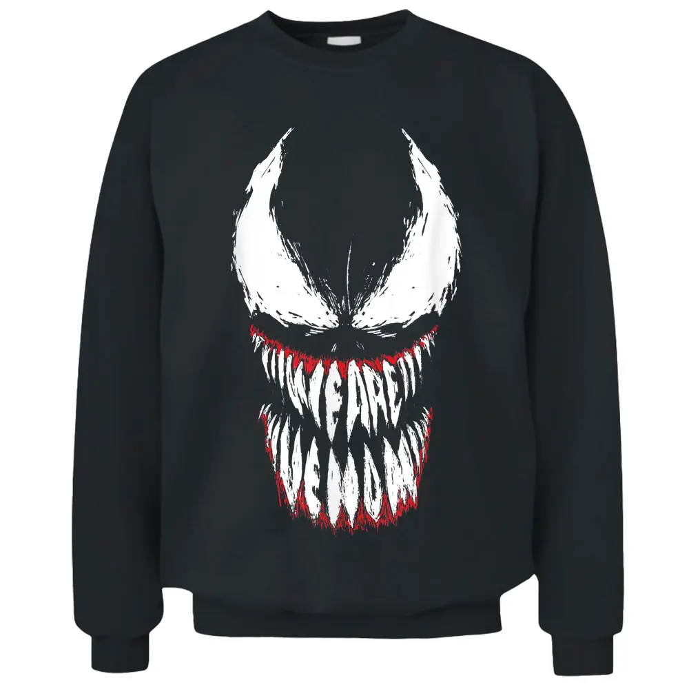 Marvel Venom We Are Venom Face Grin T-shirt Pullover Sweatshirt