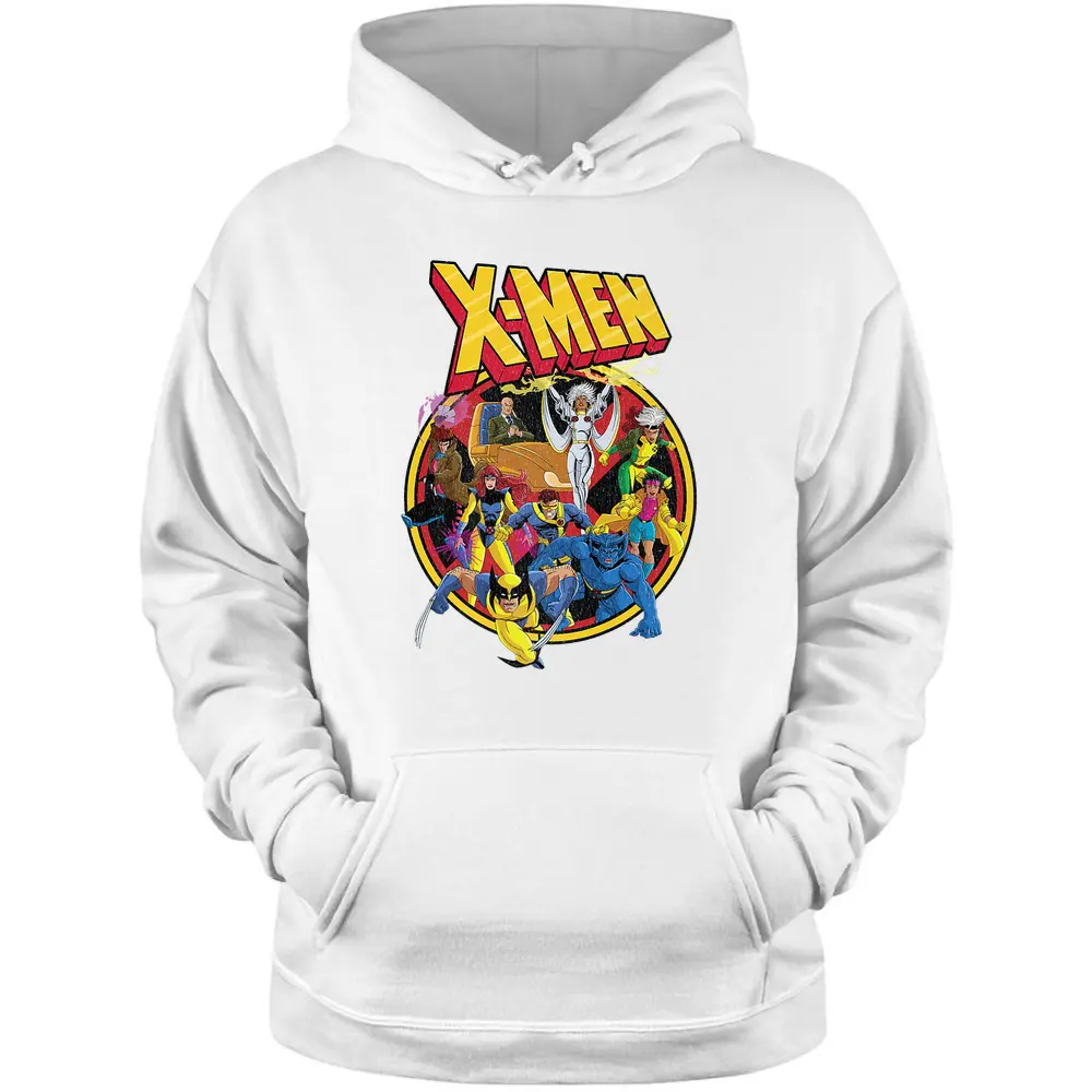 Marvel X-men Animated Series Retro 90s Premium Pullover Hoodie