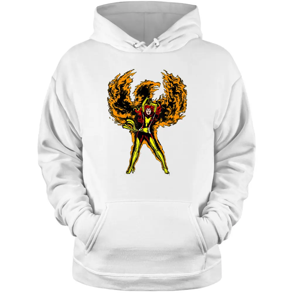 Marvel X-men Dark Phoenix Fire Classic Graphic Pullover Hoodie