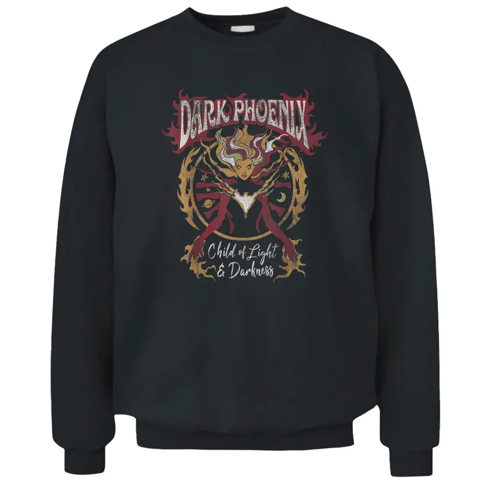 Marvel X-men Dark Phoenix Light  Darkness Retro Pullover Sweatshirt