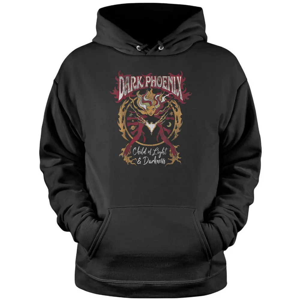 Marvel X-men Dark Phoenix Light  Darkness Retro Pullover Hoodie