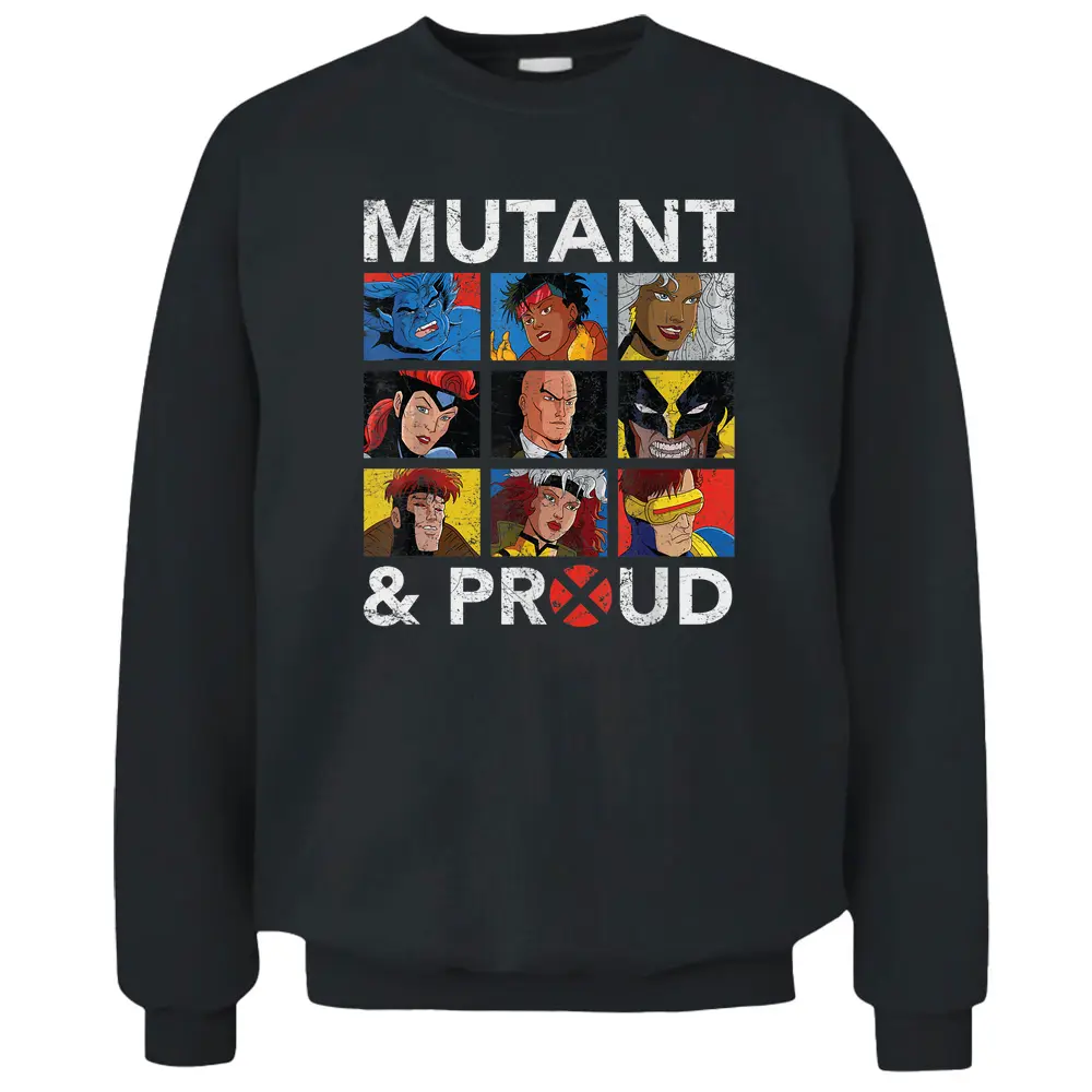 Marvel X-men Mutant  Proud Retro Pullover Sweatshirt