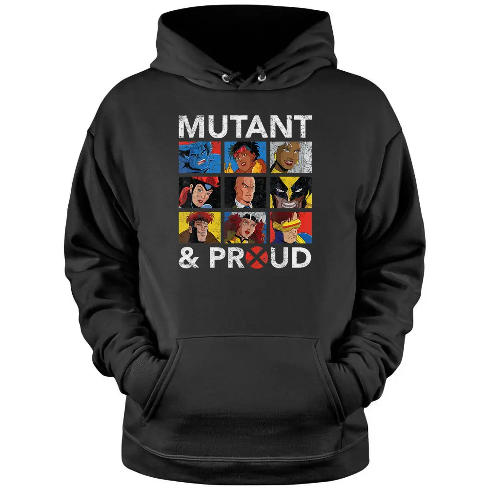 Marvel X-men Mutant  Proud Retro Pullover Hoodie