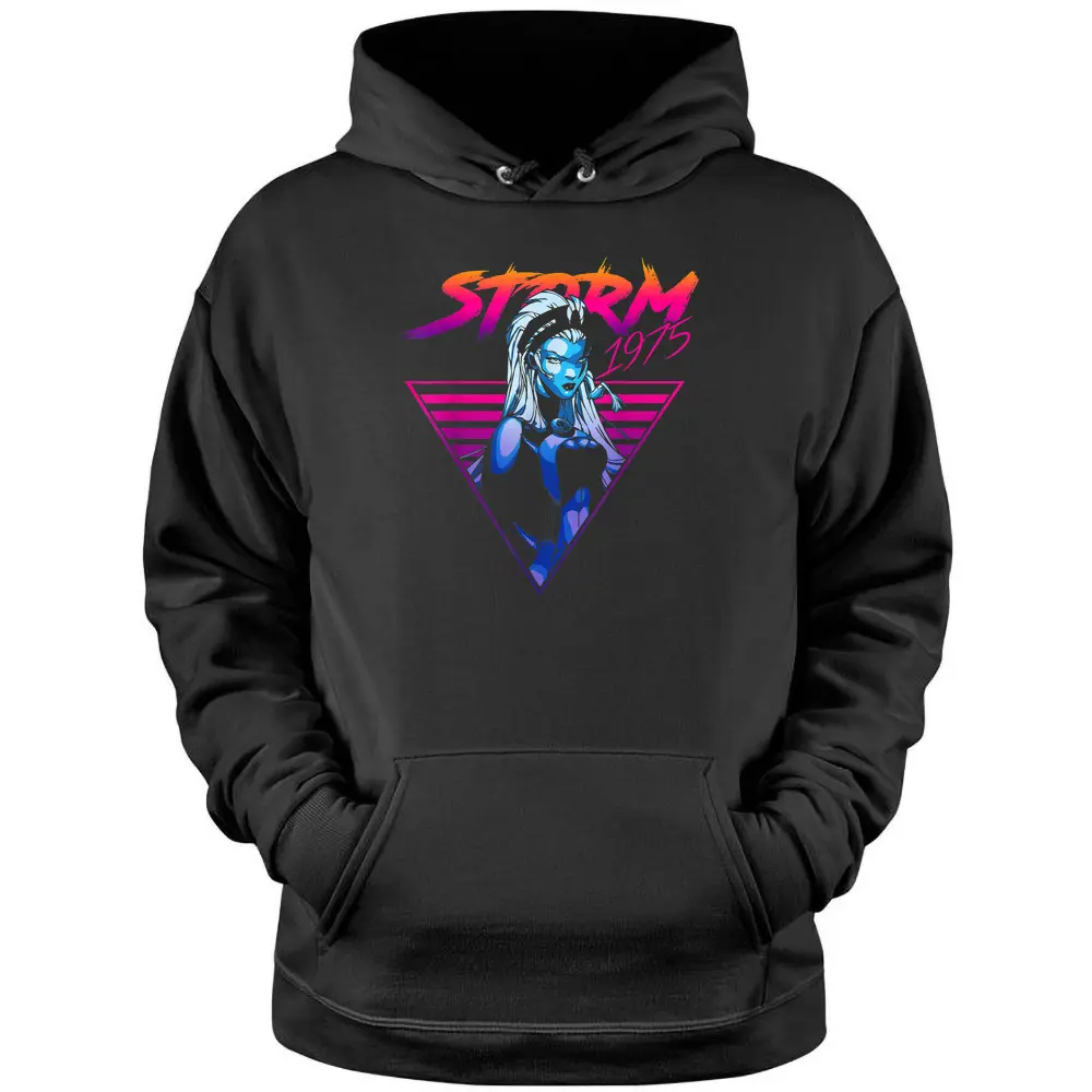 Marvel X-men Storm 80's Retro Triangle Gradient Pullover Hoodie