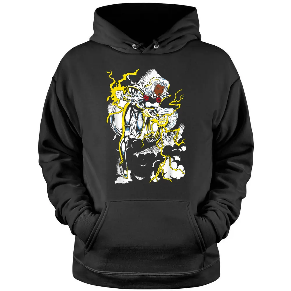 Marvel X-men Storm Action Pose Retro Graphic T-shirt Pullover Hoodie