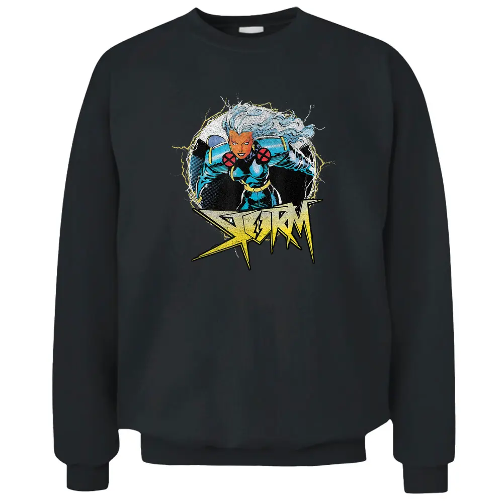 Marvel X-men Storm Circle Portrait Logo Pullover Sweatshirt