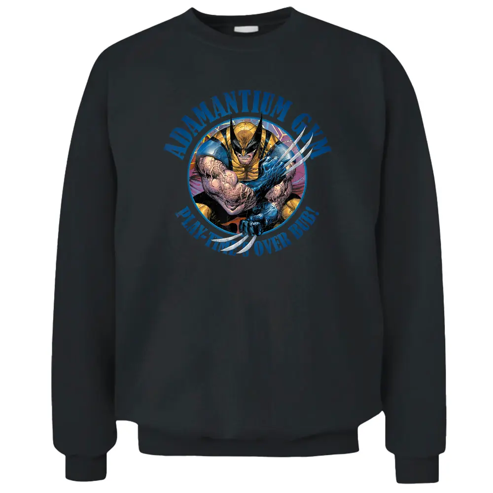 Marvel X-men Wolverine Adamantium Gym Pullover Sweatshirt