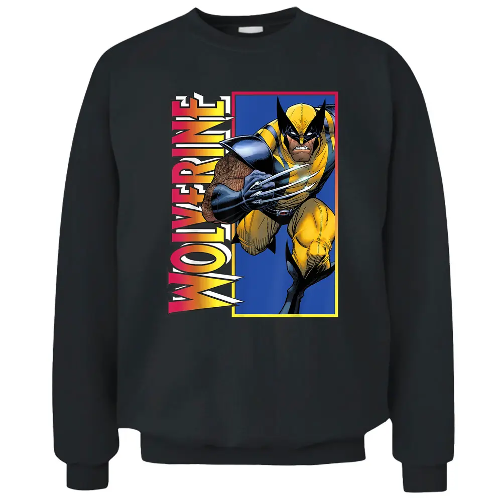 Marvel X-men Wolverine Classic Gradient Pullover Sweatshirt