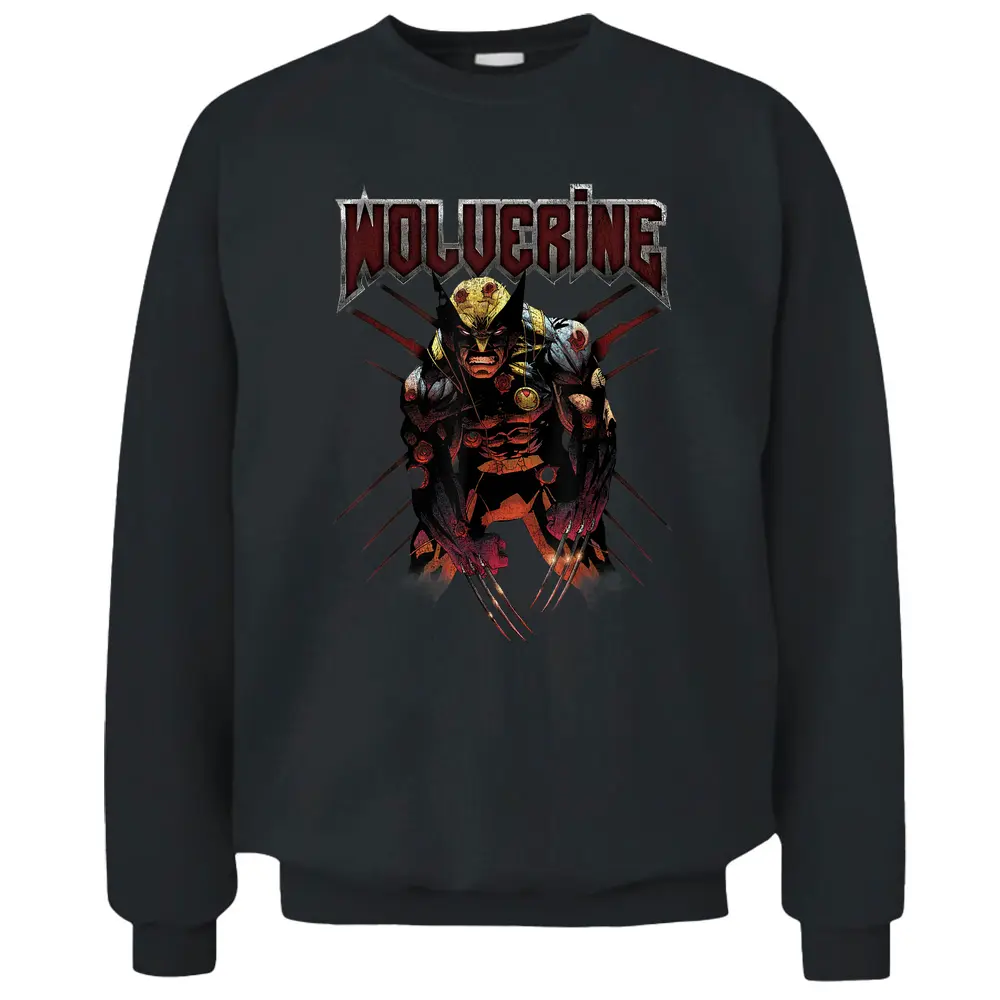 Marvel X-men Wolverine Epic Regenerative Rock Tee Pullover Sweatshirt