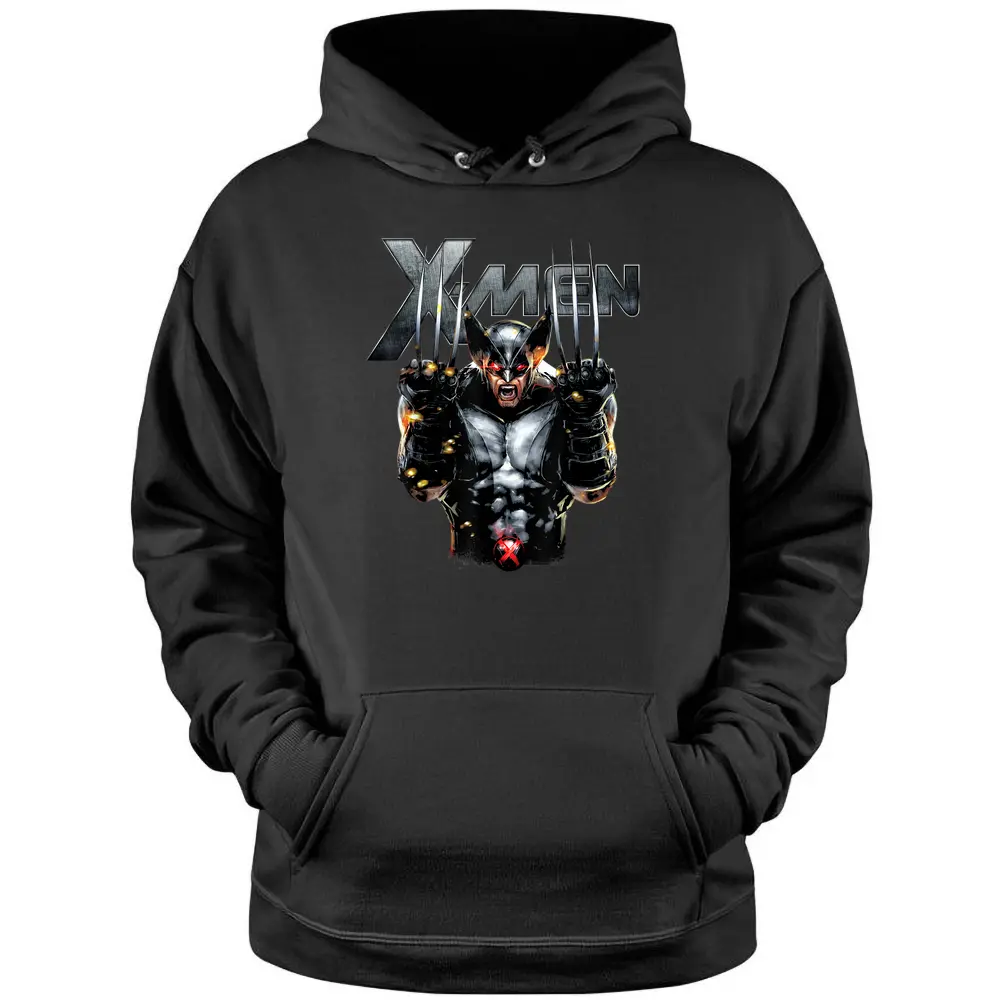 Marvel X-men Wolverine Full Metal Razor Edge Graphic T-shirt Pullover Hoodie