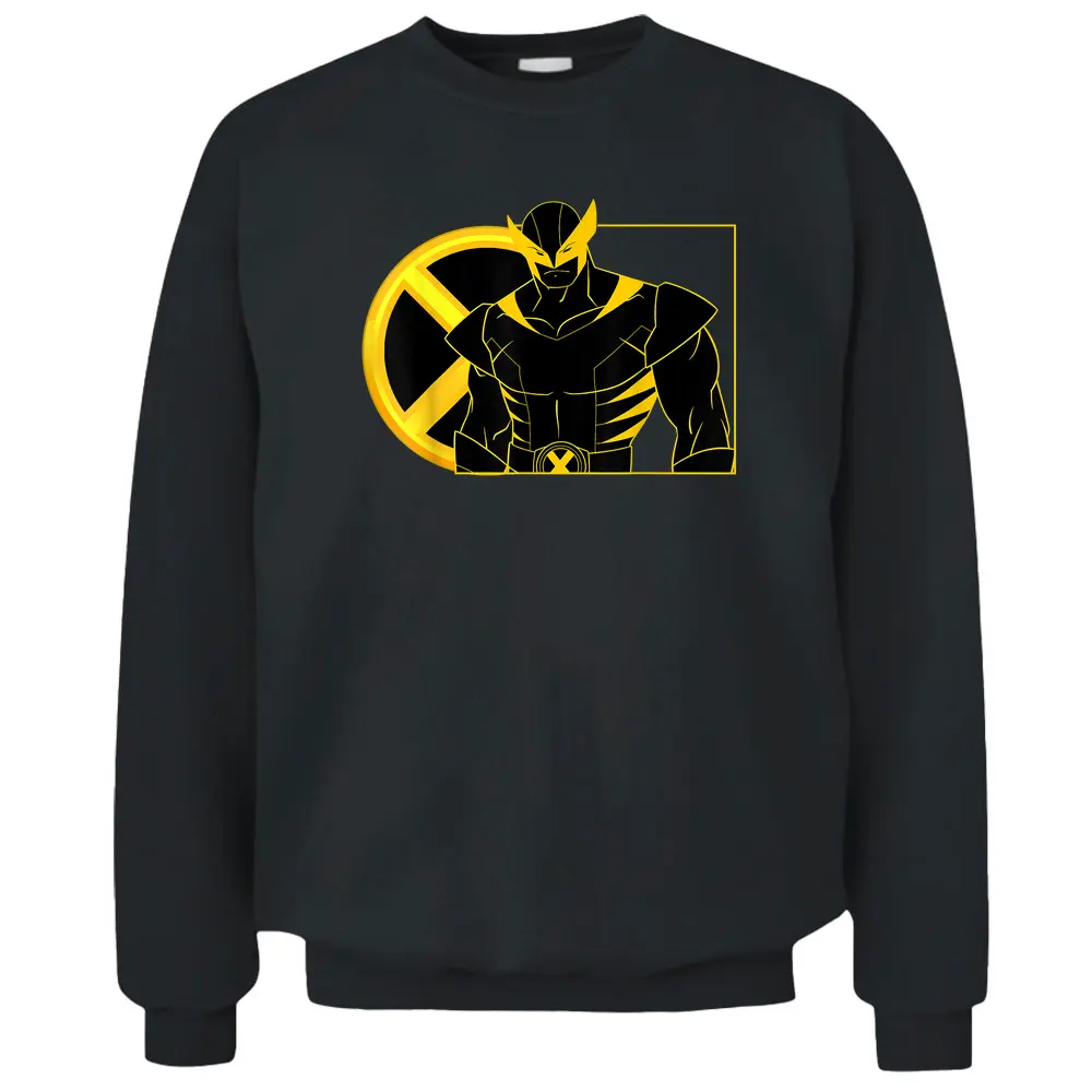 Marvel X-men Wolverine Line Art Portrait Pullover Sweatshirt