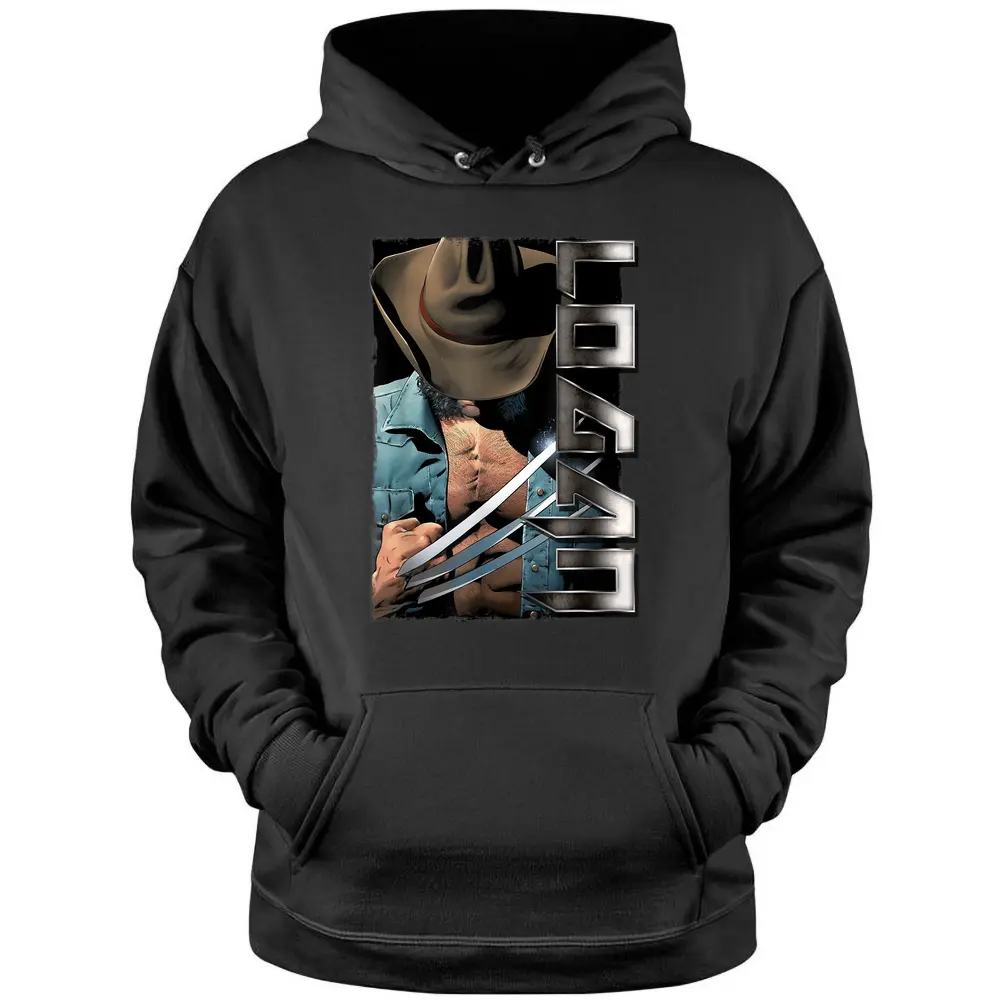 Marvel X-men Wolverine Old Man Logan Profile Graphic Pullover Hoodie