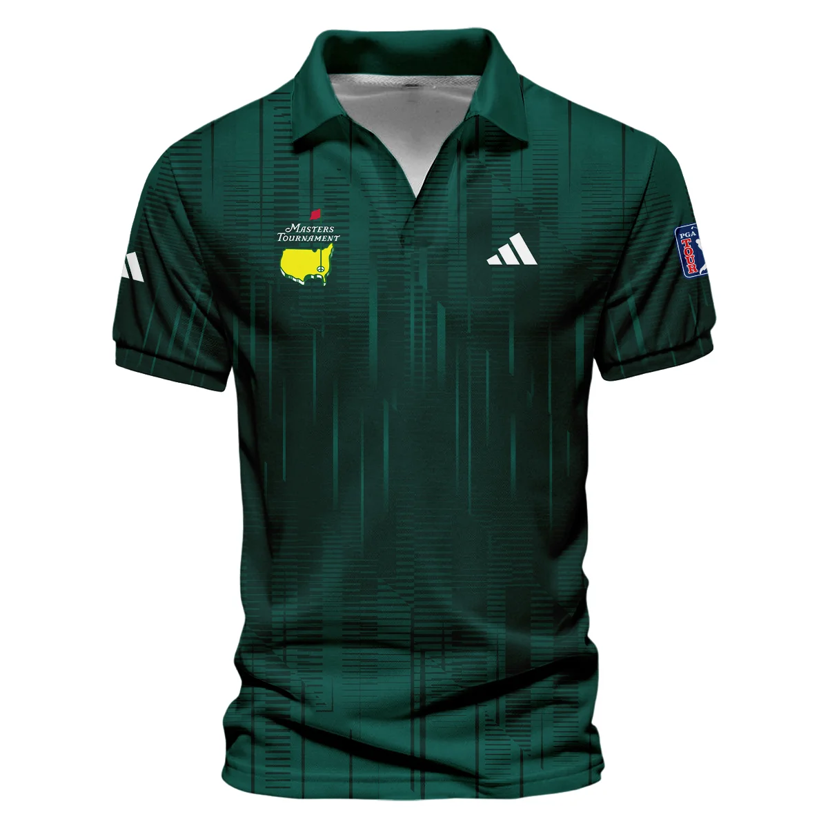 Masters Tournament Adidas Dark Green Gradient Stripes Pattern Hoodie Shirt Style Classic Hoodie Shirt