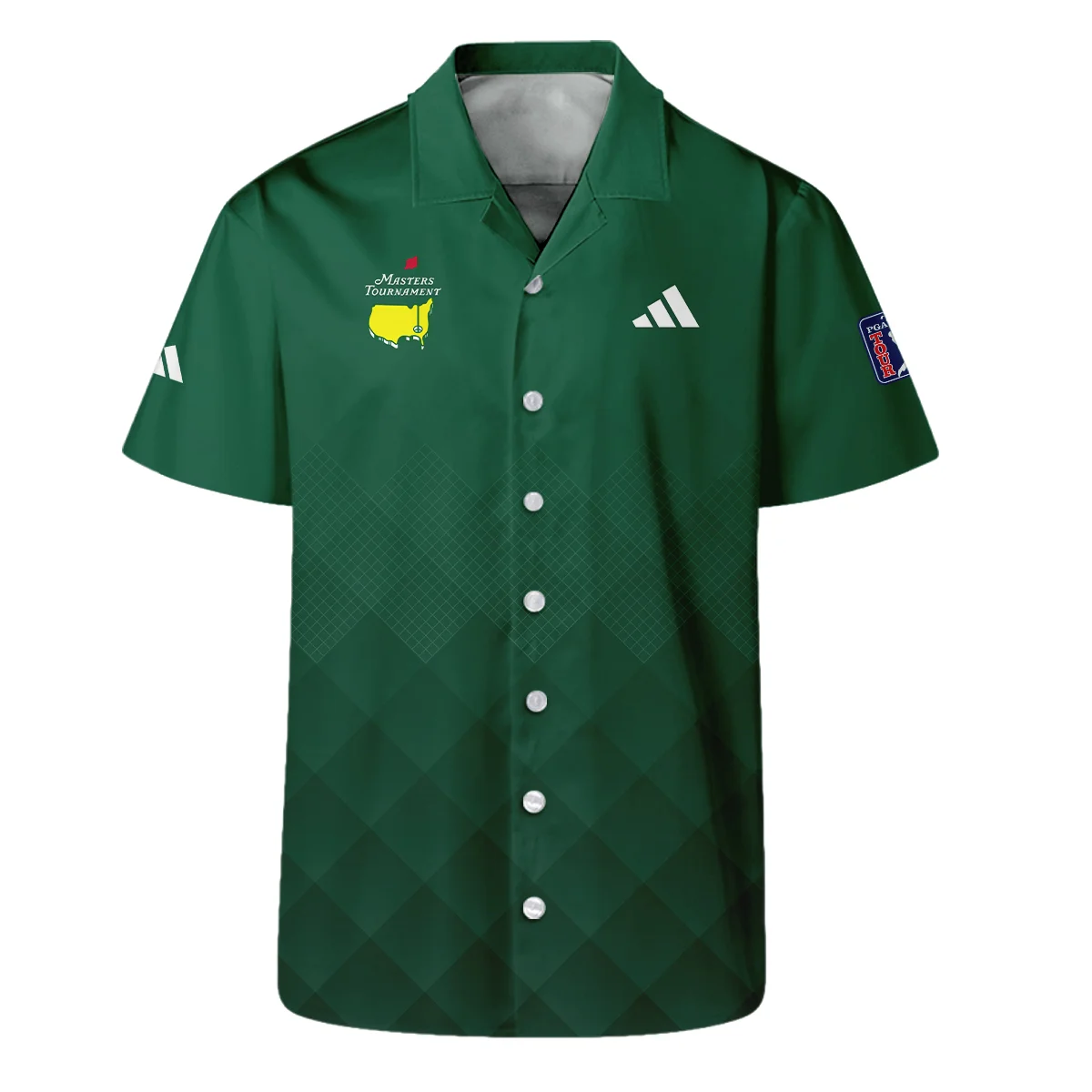 Masters Tournament Adidas Gradient Dark Green Pattern Polo Shirt Style Classic Polo Shirt For Men