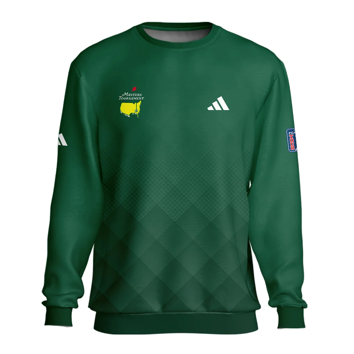 Masters Tournament Adidas Gradient Dark Green Pattern Zipper Hoodie Shirt Style Classic Zipper Hoodie Shirt