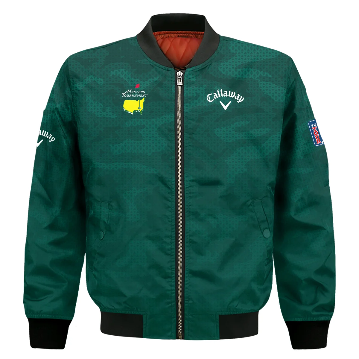 Masters Tournament Callaway Camo Sport Green Abstract Bomber Jacket Style Classic Bomber Jacket