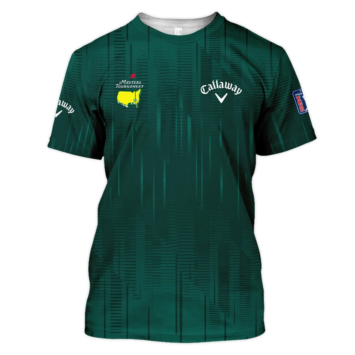 Masters Tournament Callaway Dark Green Gradient Stripes Pattern Unisex T-Shirt Style Classic T-Shirt