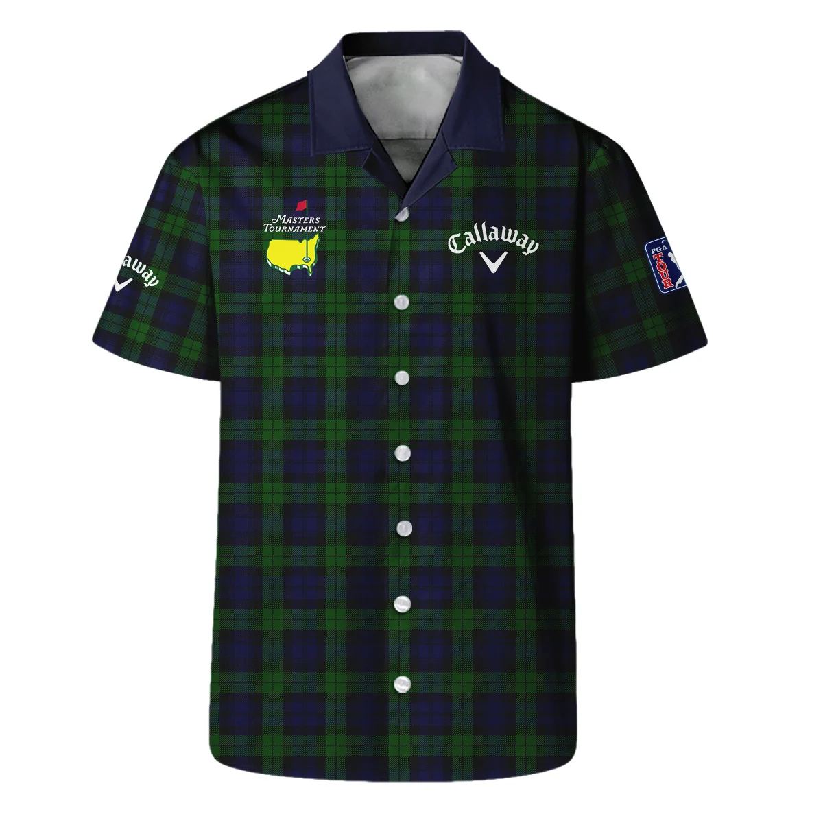 Masters Tournament Callaway Golf Zipper Hoodie Shirt Sports Green Purple Black Watch Tartan Plaid All Over Print Zipper Hoodie Shirt