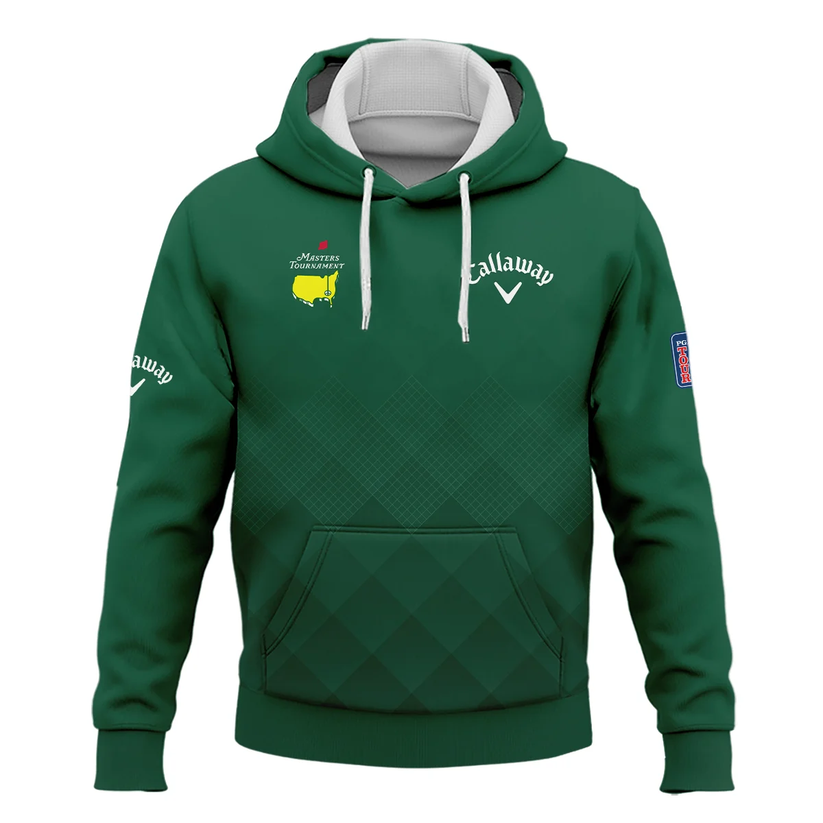 Masters Tournament Callaway Gradient Dark Green Pattern Hoodie Shirt Style Classic Hoodie Shirt