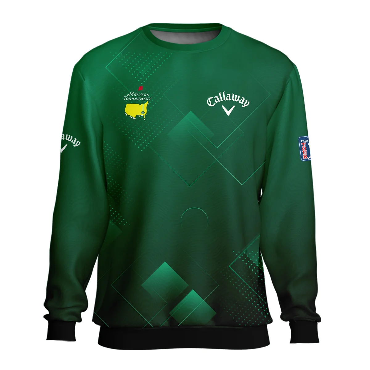 Masters Tournament Callaway Unisex Sweatshirt Golf Sports Green Abstract Geometric Sweatshirt